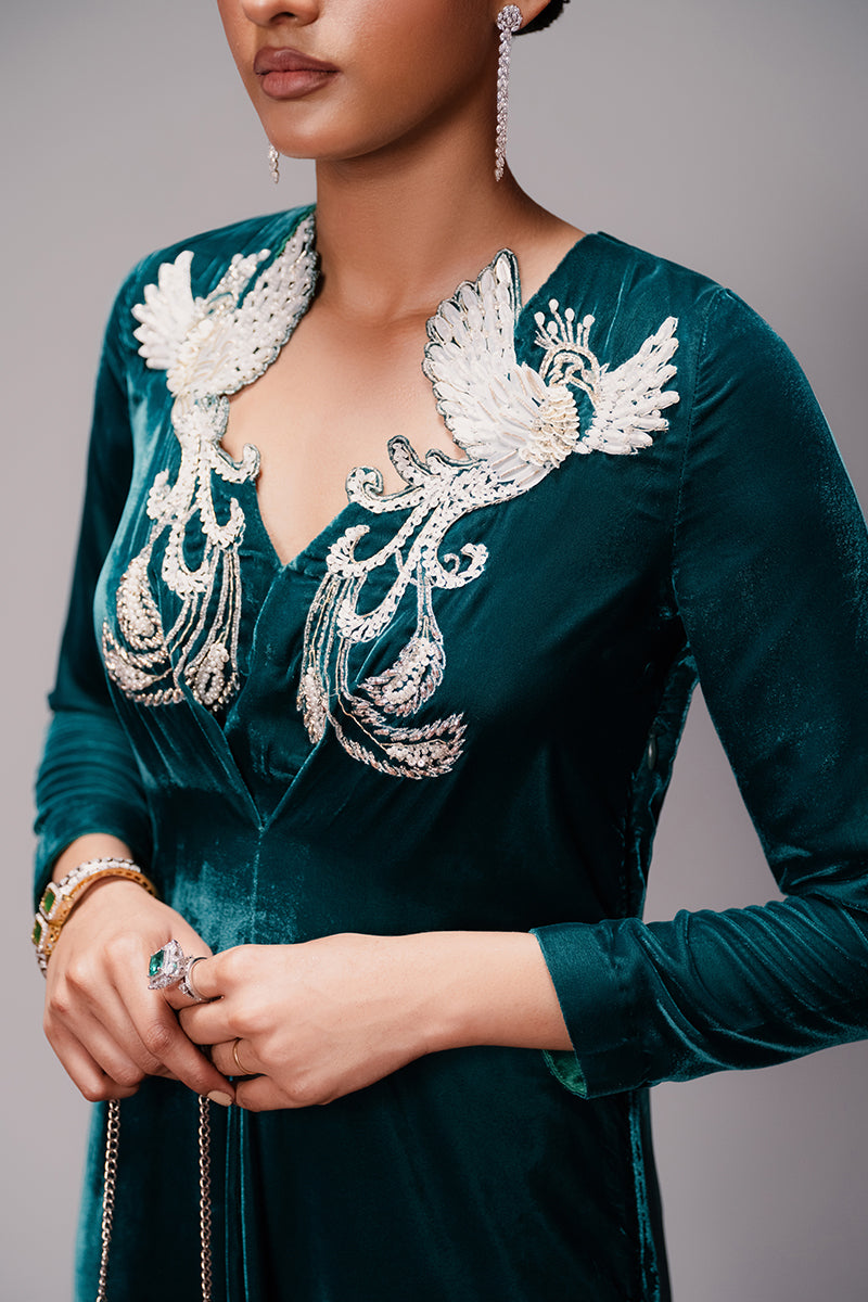 Emerald Escape - Rose Winter Plush by Zeb & Zeeshan (Haute Form Studio)