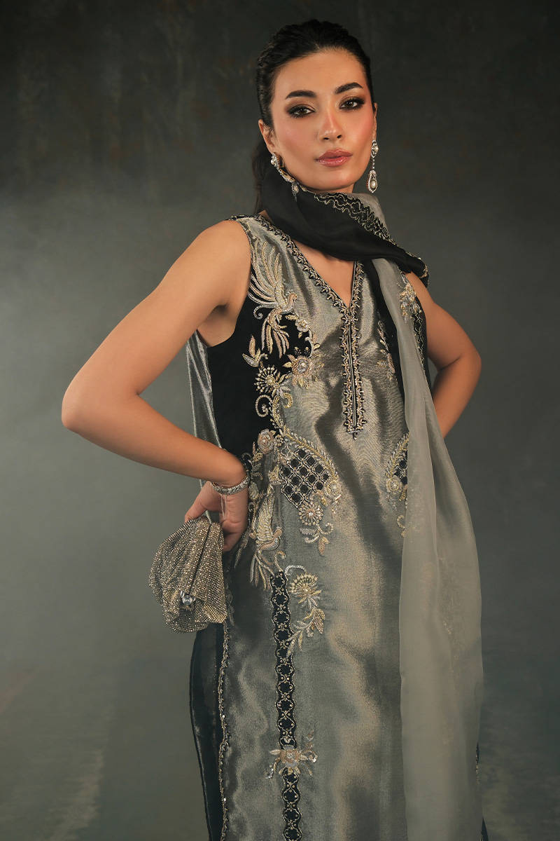 Celestia Shirt And Pants - Velvet Eclipse by Farida Hasan