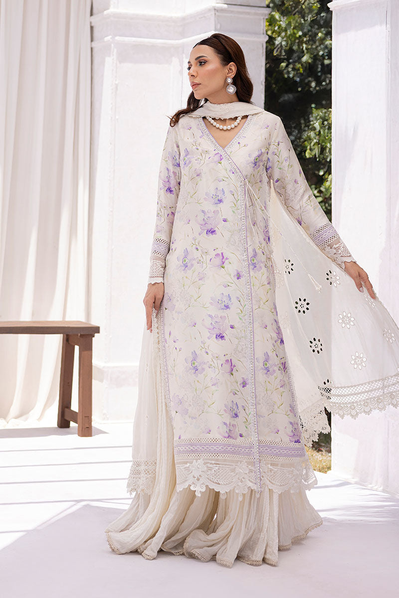 Lila Shirt And Dupatta - Sorbet Stories Eid Festive 25 by Ansab Jahangir Studio