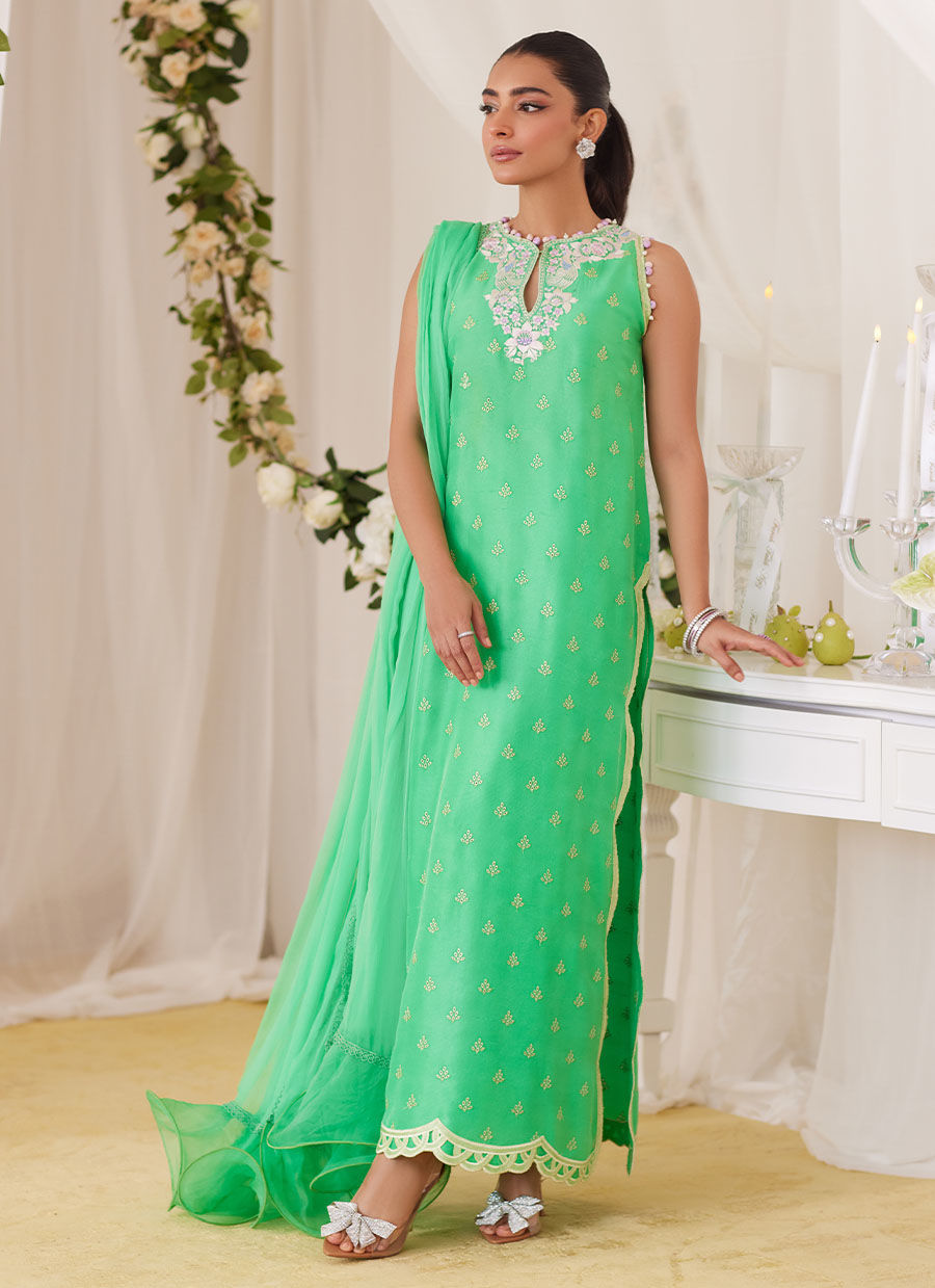 Toucan Shirt And Dupatta - Lea Fall '24 by FTA