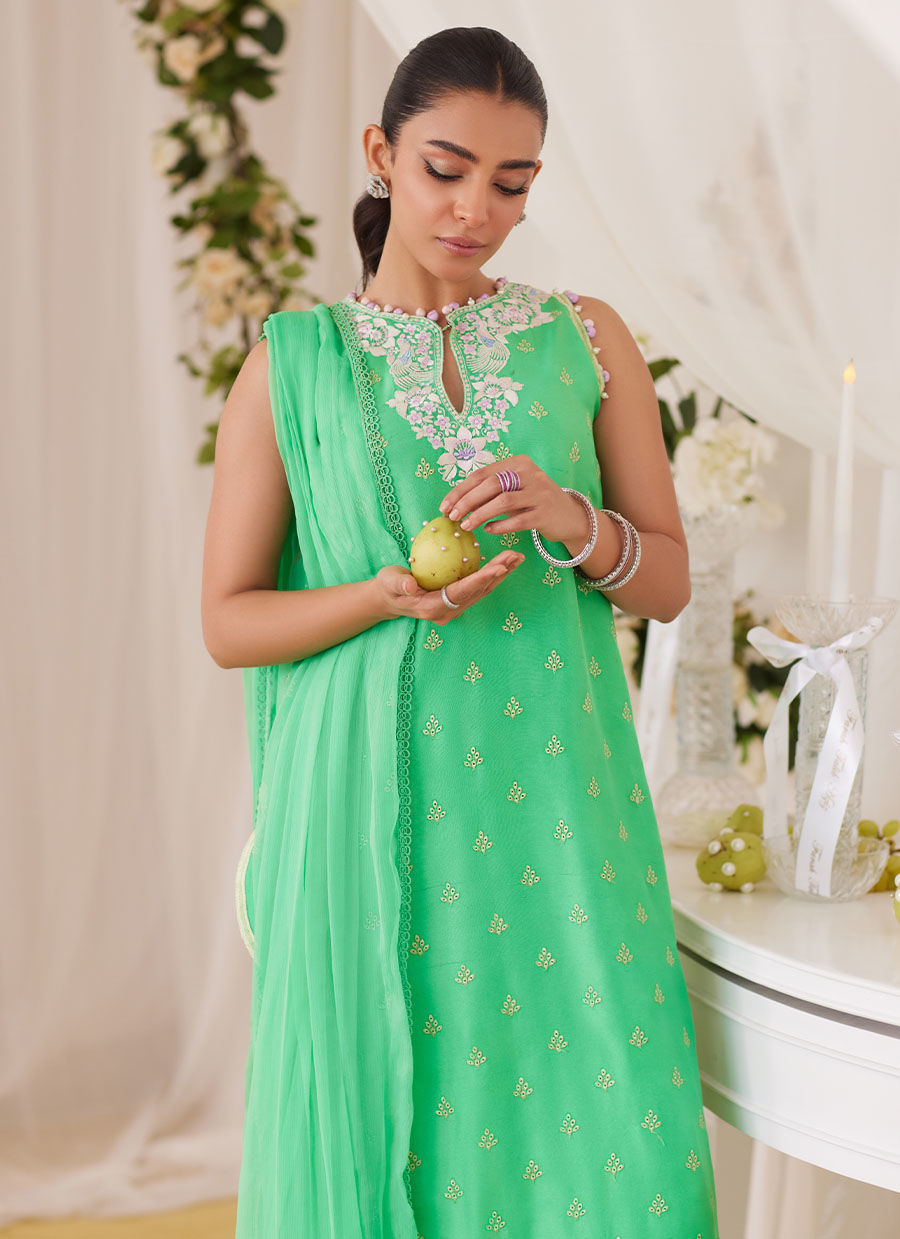 Toucan Shirt And Dupatta - Lea Fall '24 by FTA