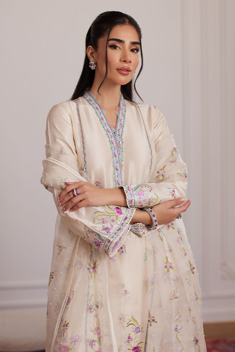 Lexie Ivory Shirt And Dupatta - Luna Eid Edit by Farah Talib Aziz