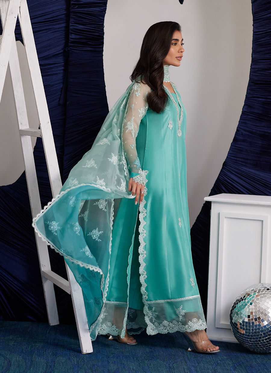 Zima Peppermint Kalidaar And Dupatta - Luna Eid Edit by Farah Talib Aziz