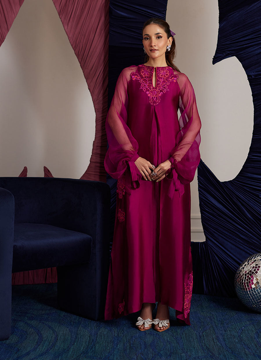 Peri Magenta Shirt - Luna Eid Edit by Farah Talib Aziz
