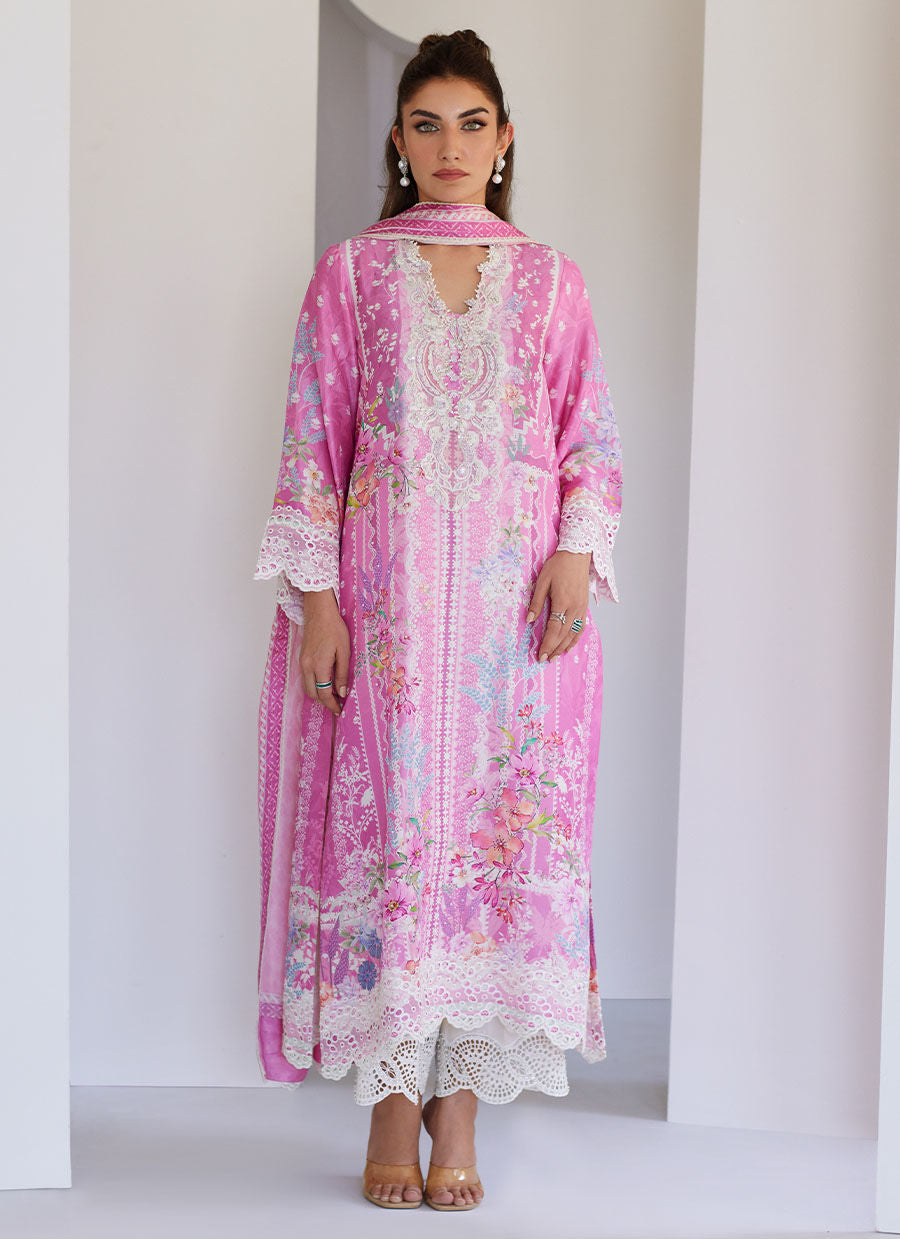 Lyra Pink Shirt And Dupatta - Tara Eid Luxe 25 by Farah Talib Aziz