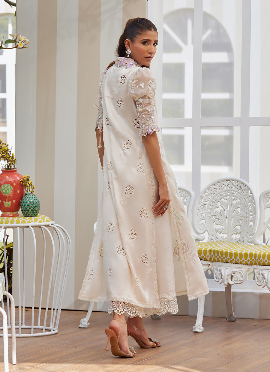 Leela Ivory Shirt - Tara Eid Luxe II by Farah Talib Aziz