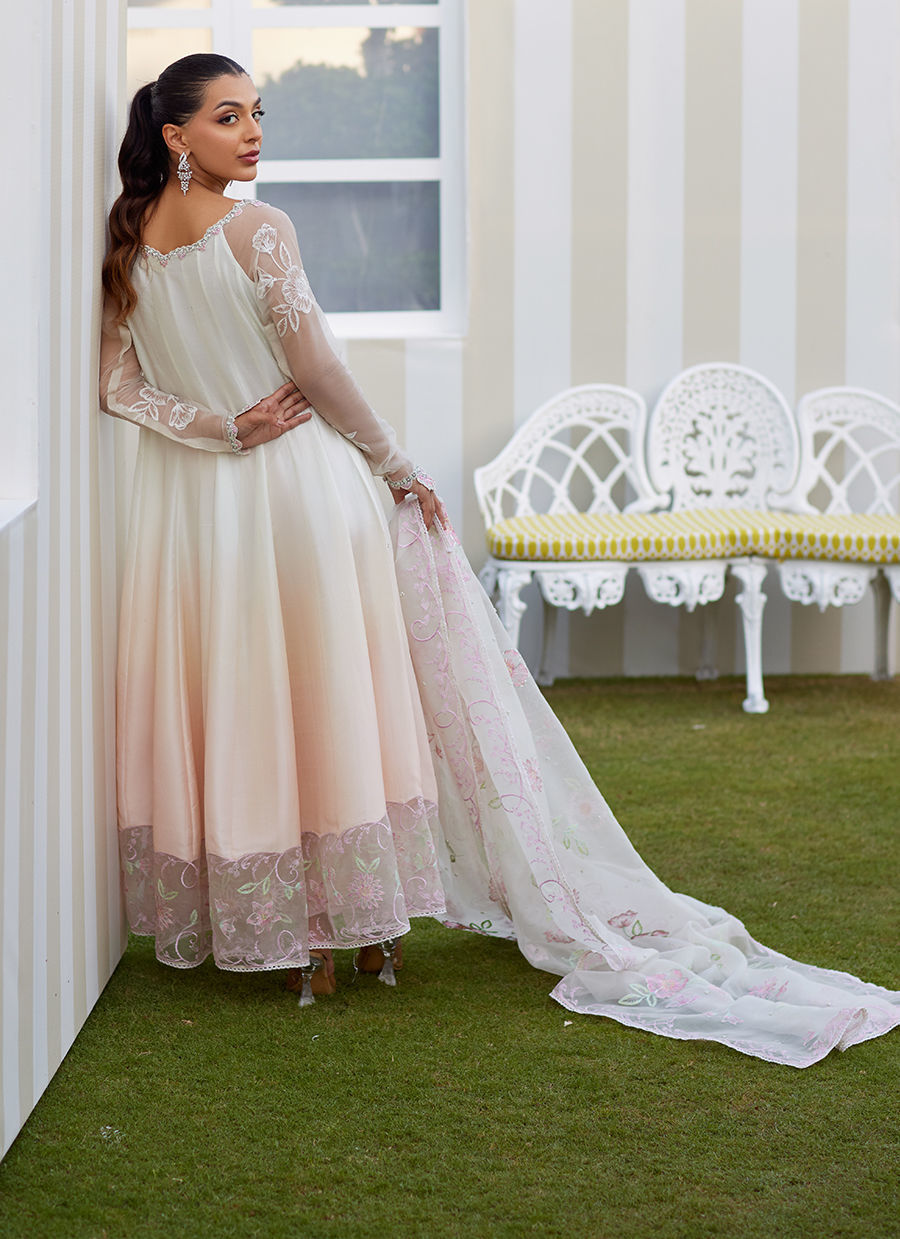 Amaris Ombre Kalidaar and Dupatta - Tara Eid Luxe II by Farah Talib Aziz