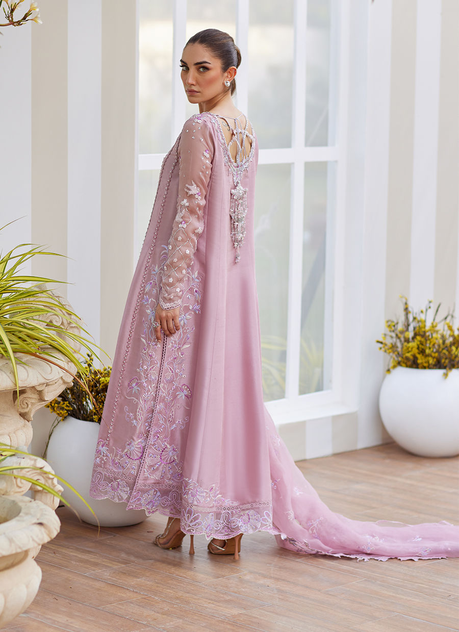 Karis Mauve Kalidaar and Dupatta - Tara Eid Luxe II by Farah Talib Aziz