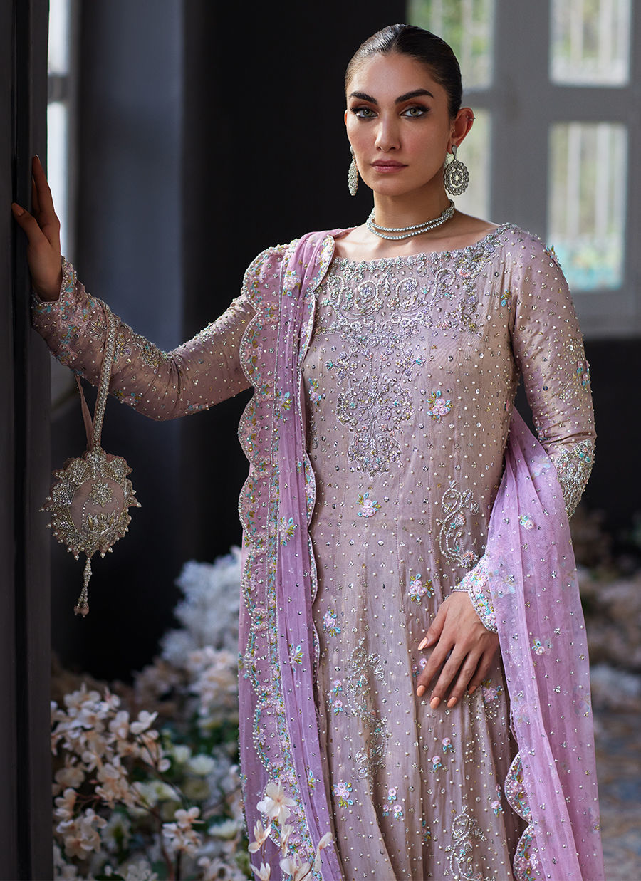 Azra Lilac Karalidaar - Eira Ethereal Couture by Farah Talib Aziz