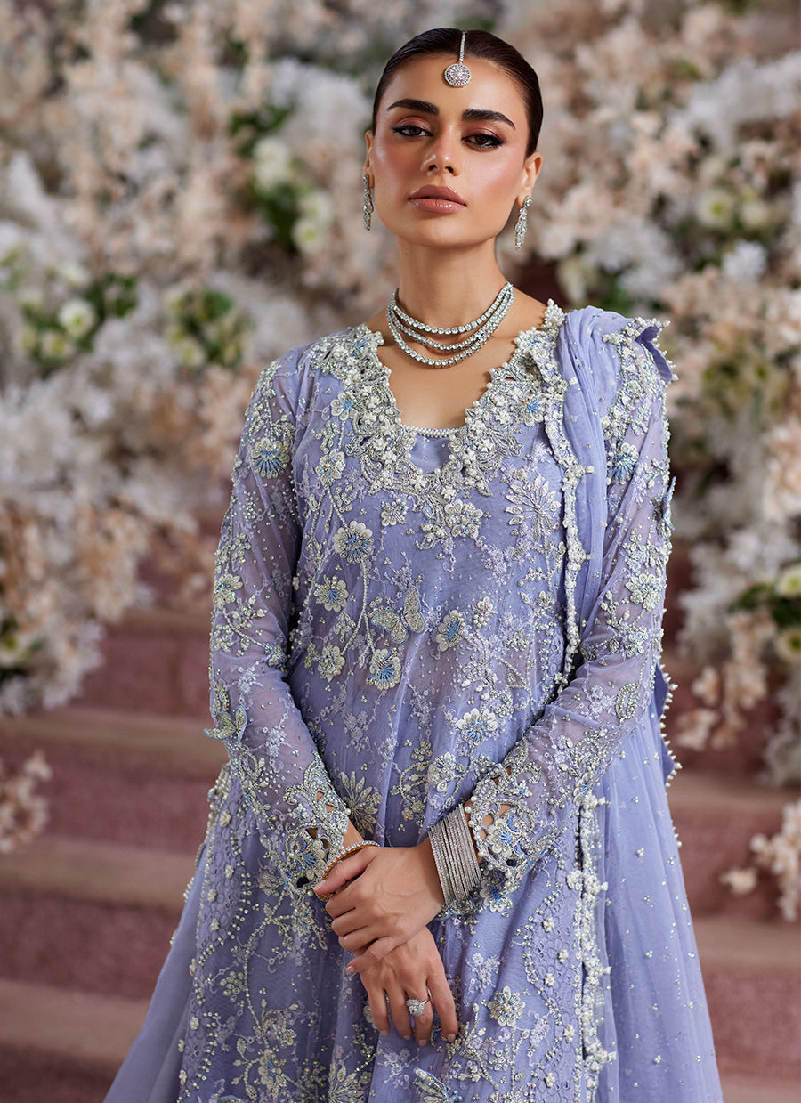 Zellie Periwinkle Kalidaar - Eira Ethereal Couture by Farah Talib Aziz