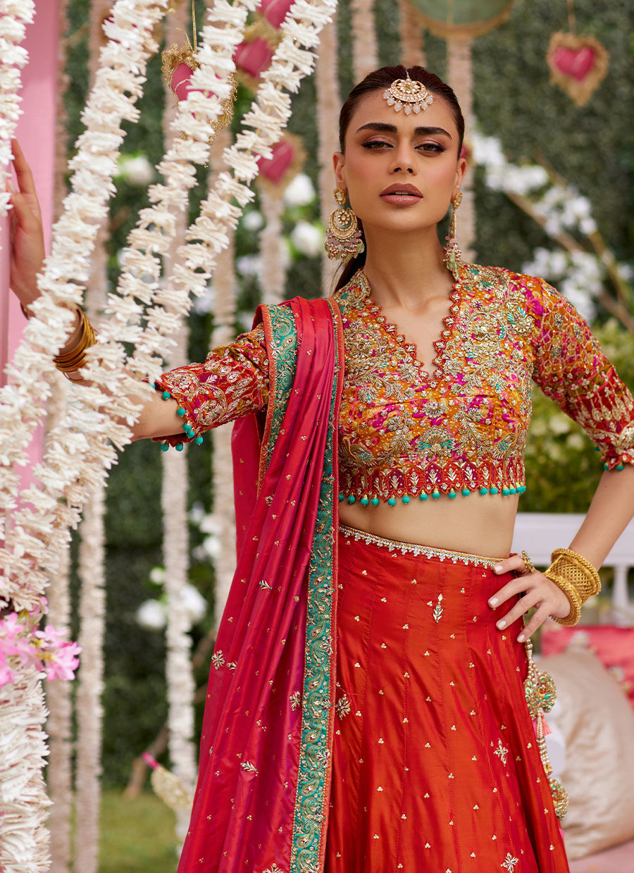 Avani Lehnga Choli - Amaltas 25 by Farah Talib Aziz