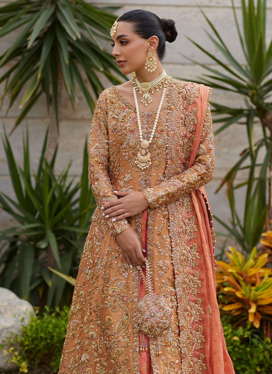 Gulbahar Peach Bridal - Miray Heritage Bridals 25 by Farah Talib Aziz