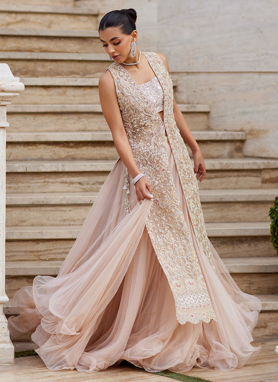 Gulzarey Organza Jacket - Miray Heritage Bridals 25 by Farah Talib Aziz