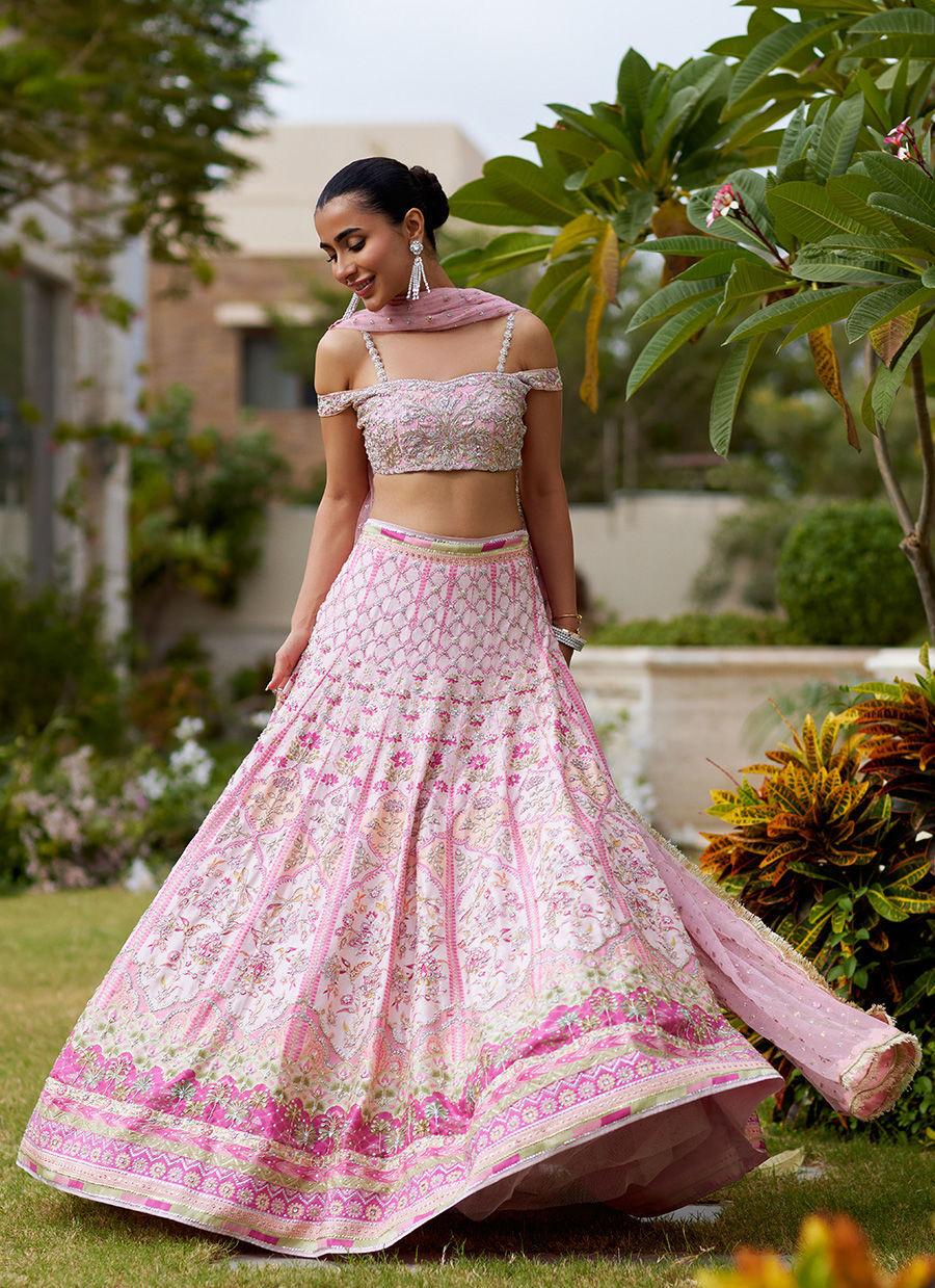 Dilruba Carnation Pink Lehnga Choli - Miray Heritage Bridals 25 by Farah Talib Aziz