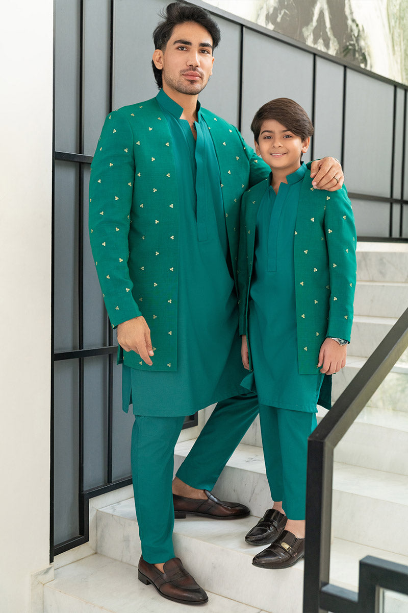 Jade Green Prince coat combo - Celina by Chic ophicial