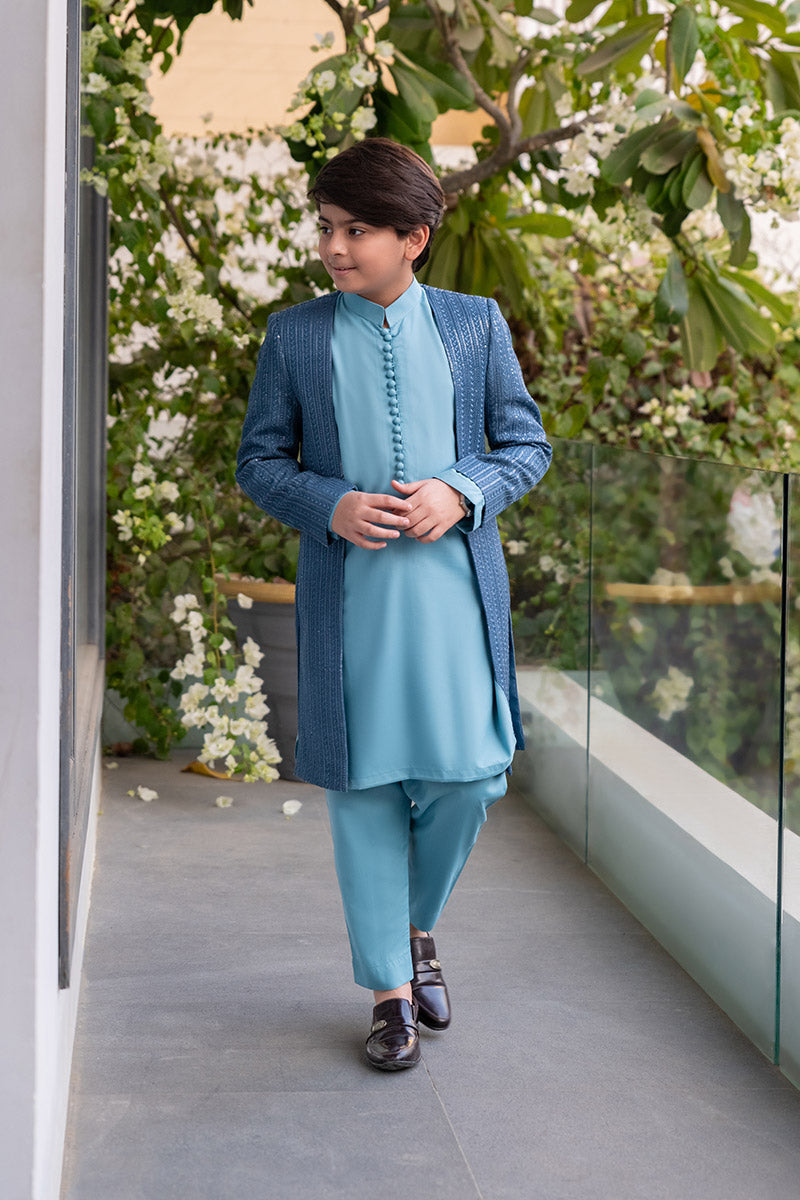 Denim Blue Princecoat kids - Celina by Chic ophicial