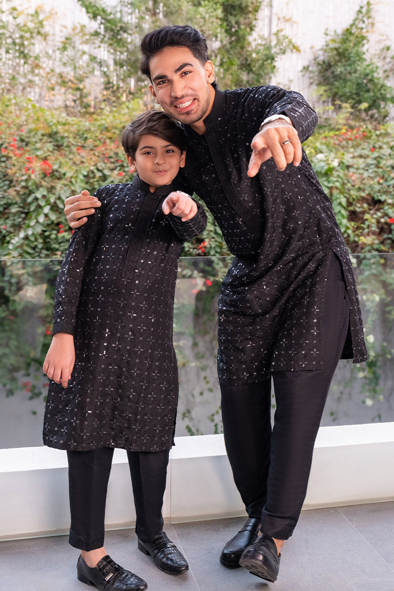 Embroidered Black Kurta combo - Celina by Chic ophicial