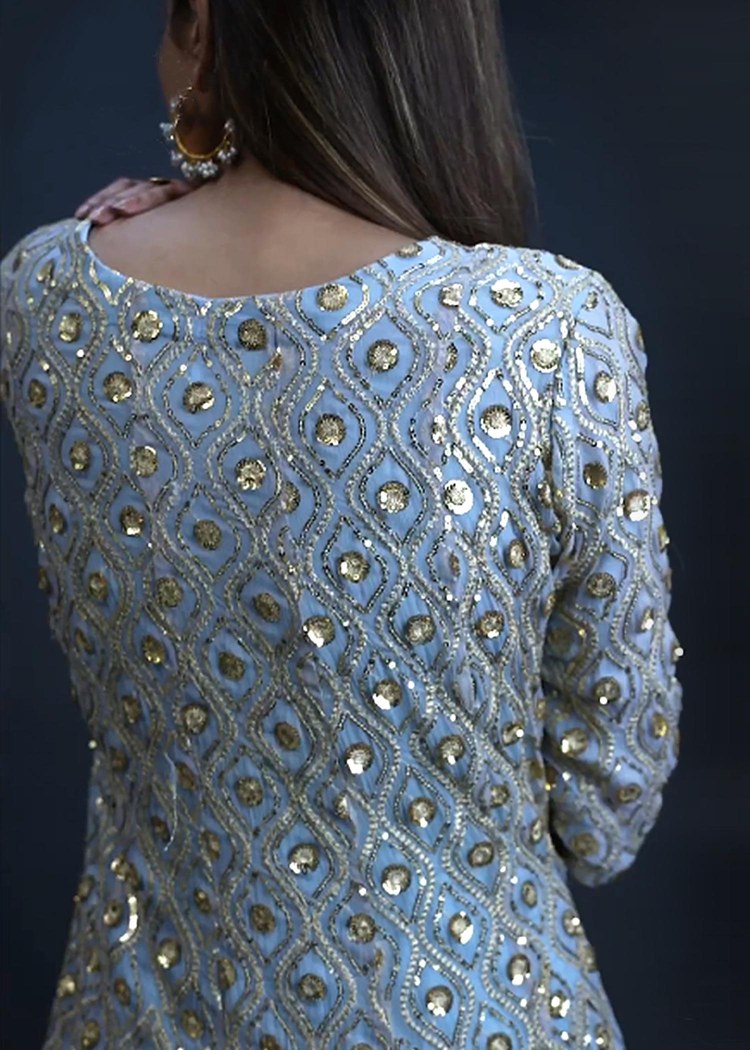 AF 342 Powder Blue Kalidaar - Ainee Faisal