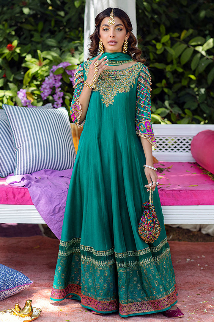 EIRA EMERALD KALIDAAR AND DUPATTA - Mayna by Farah Talib Aziz