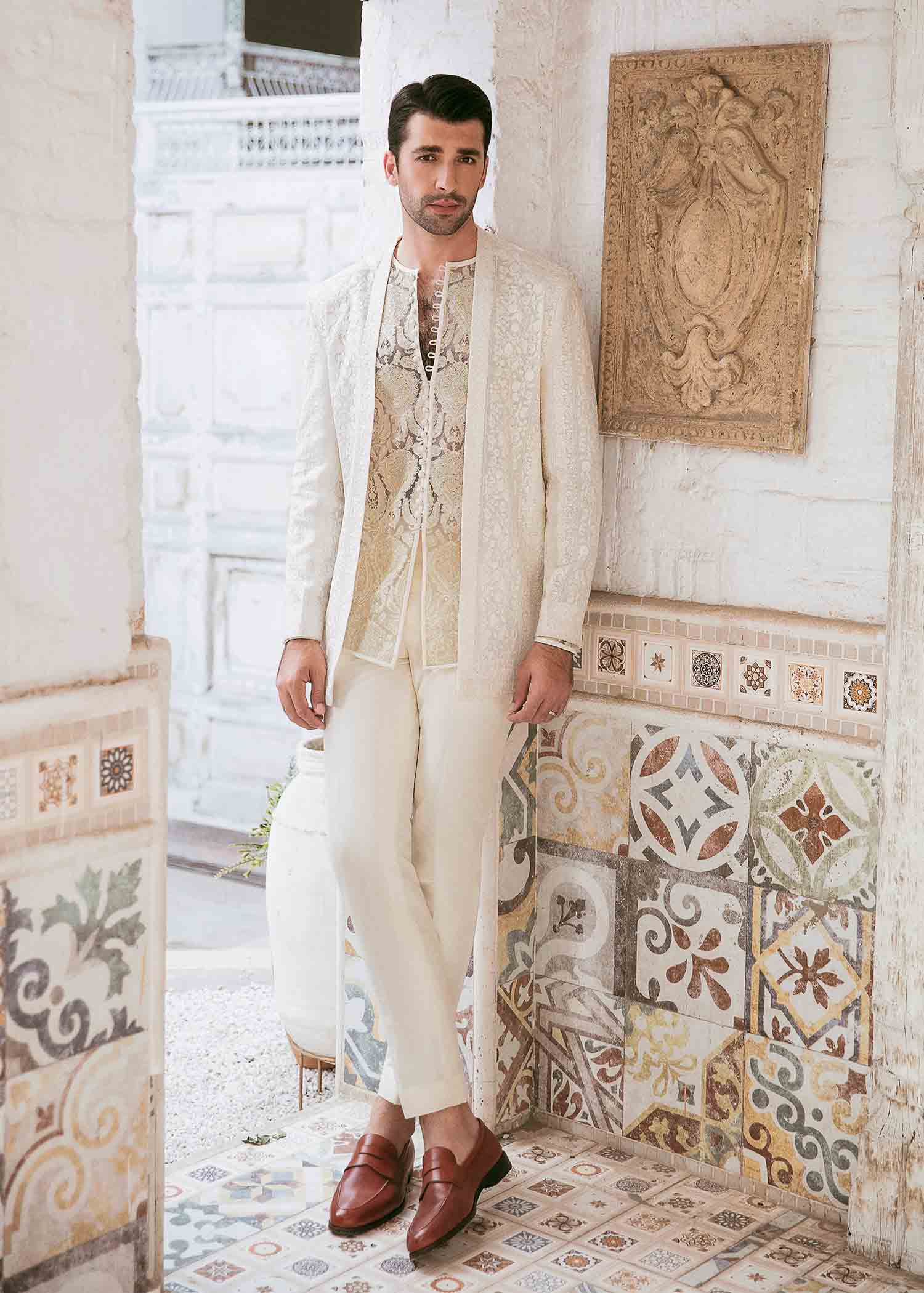 Royal Beige jacket - Zain Hashmi