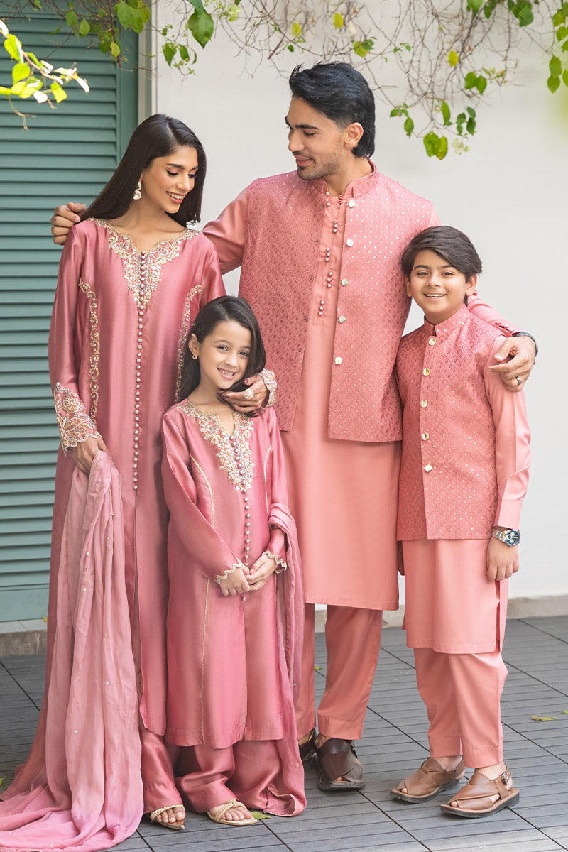 Almond Embroidered Waistcoat combo - Celina by Chic ophicial