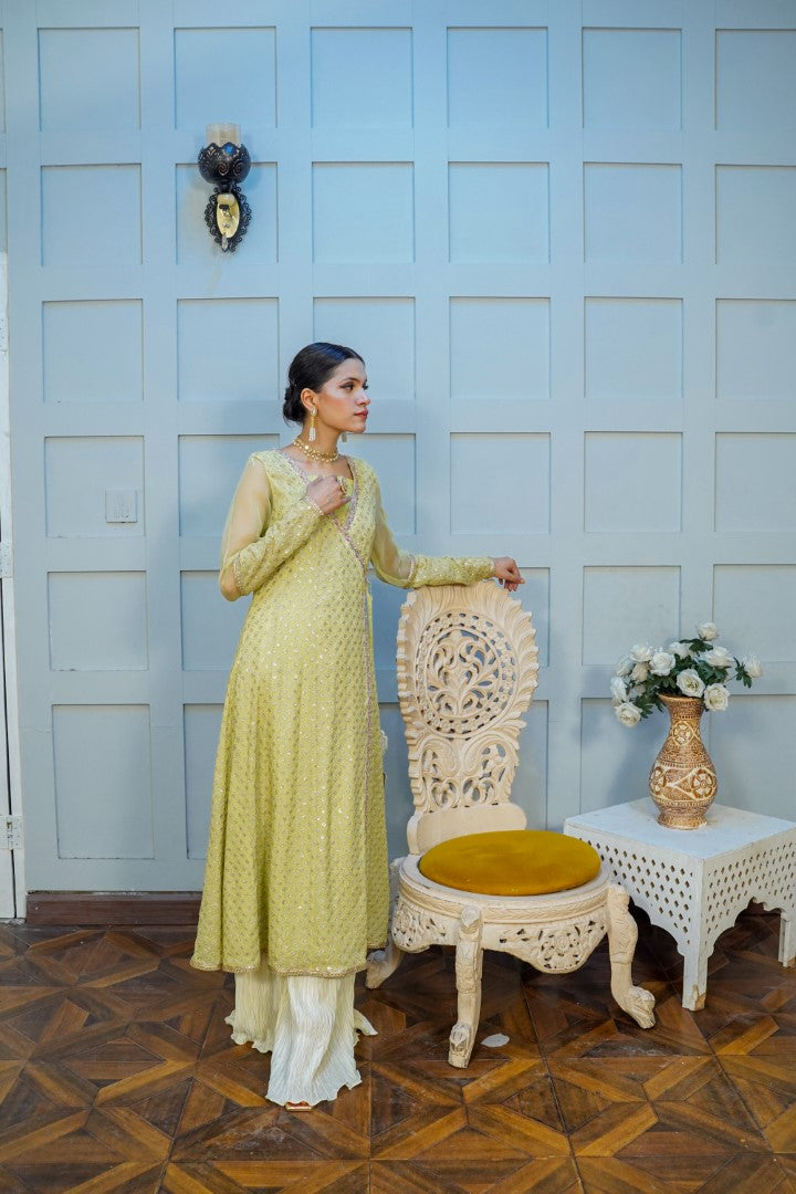 AF 358 Angrakha Green - Vanity by Ainee Faisal