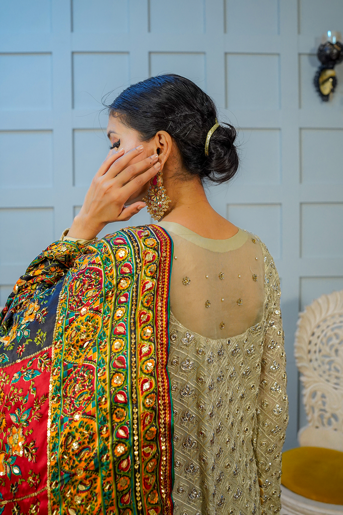 AF 362 Shamoz Multi Shawl - Vanity by Ainee Faisal