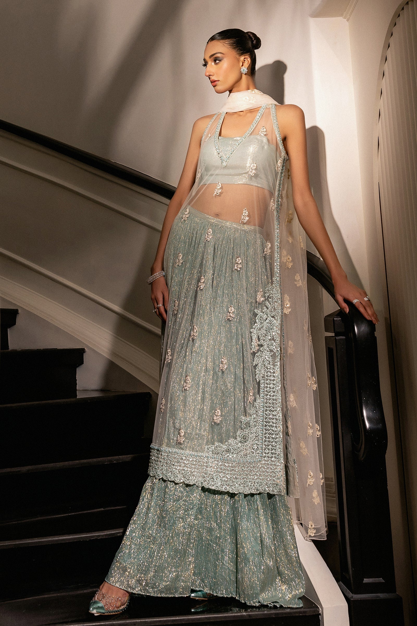 Aqua Mist - Bridal Couture '25 by Erum Khan