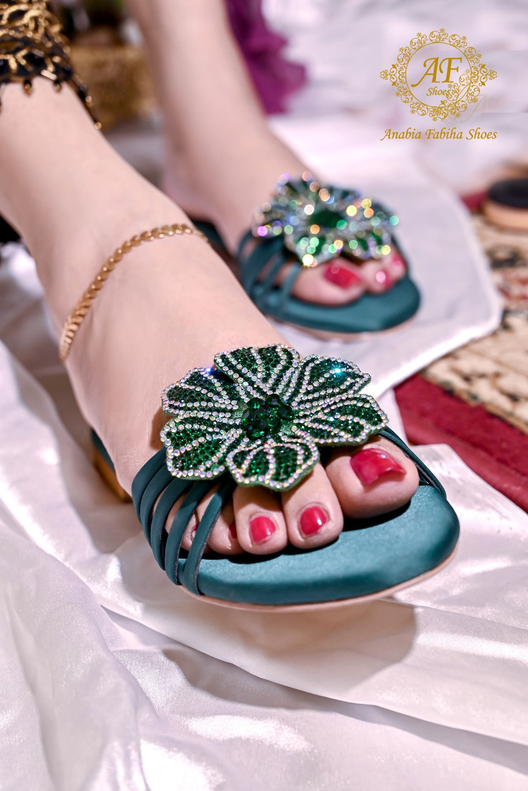 Jade Bottle Green - Sparkle by Anabia Fabiha