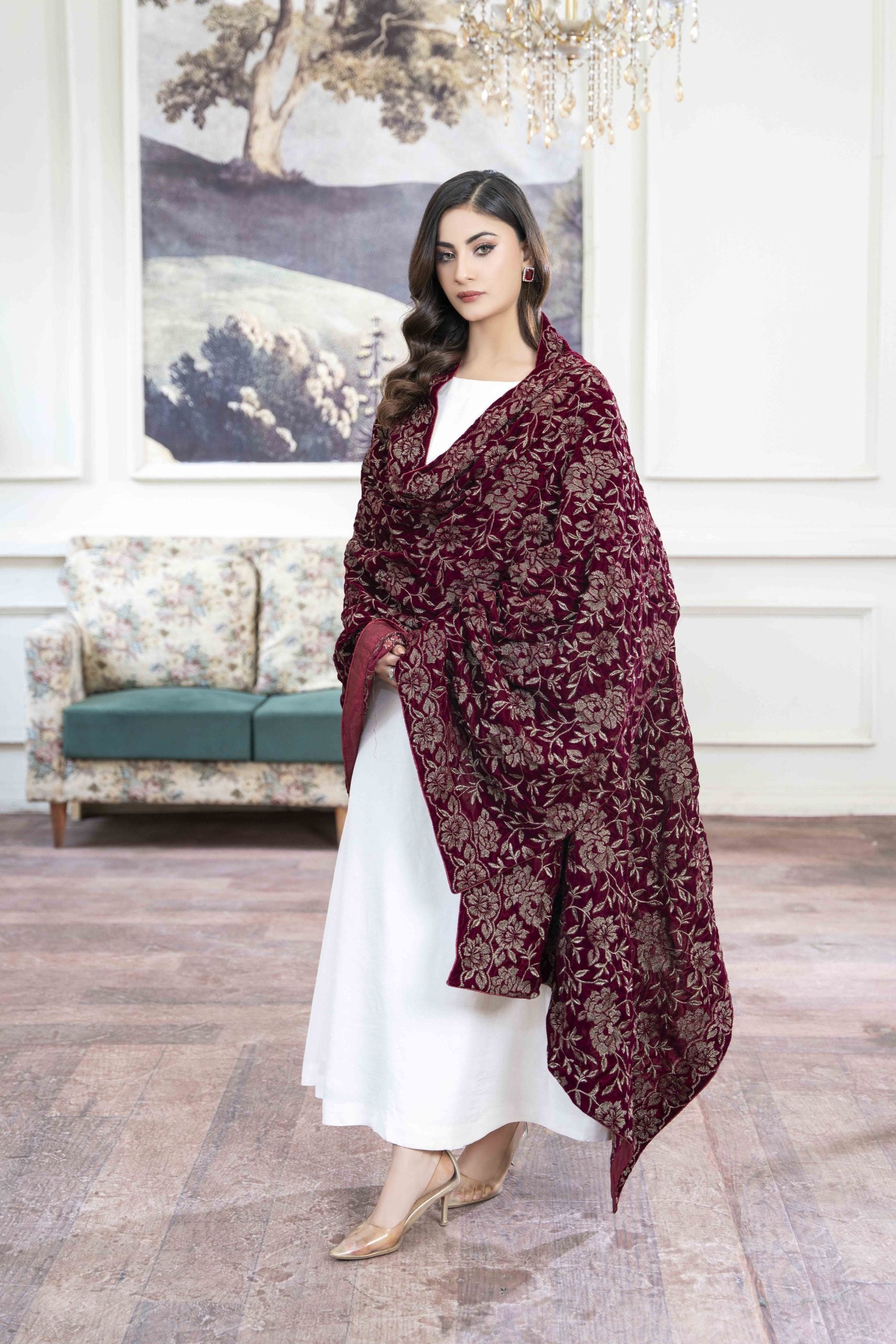 Meena Shawl - Parizad by Hadia Batool