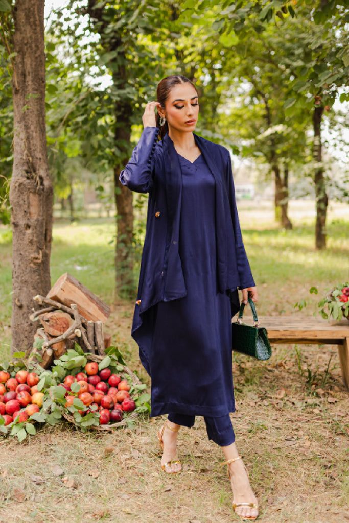 AF 350 Blue Cape Silk - Ainee Faisal