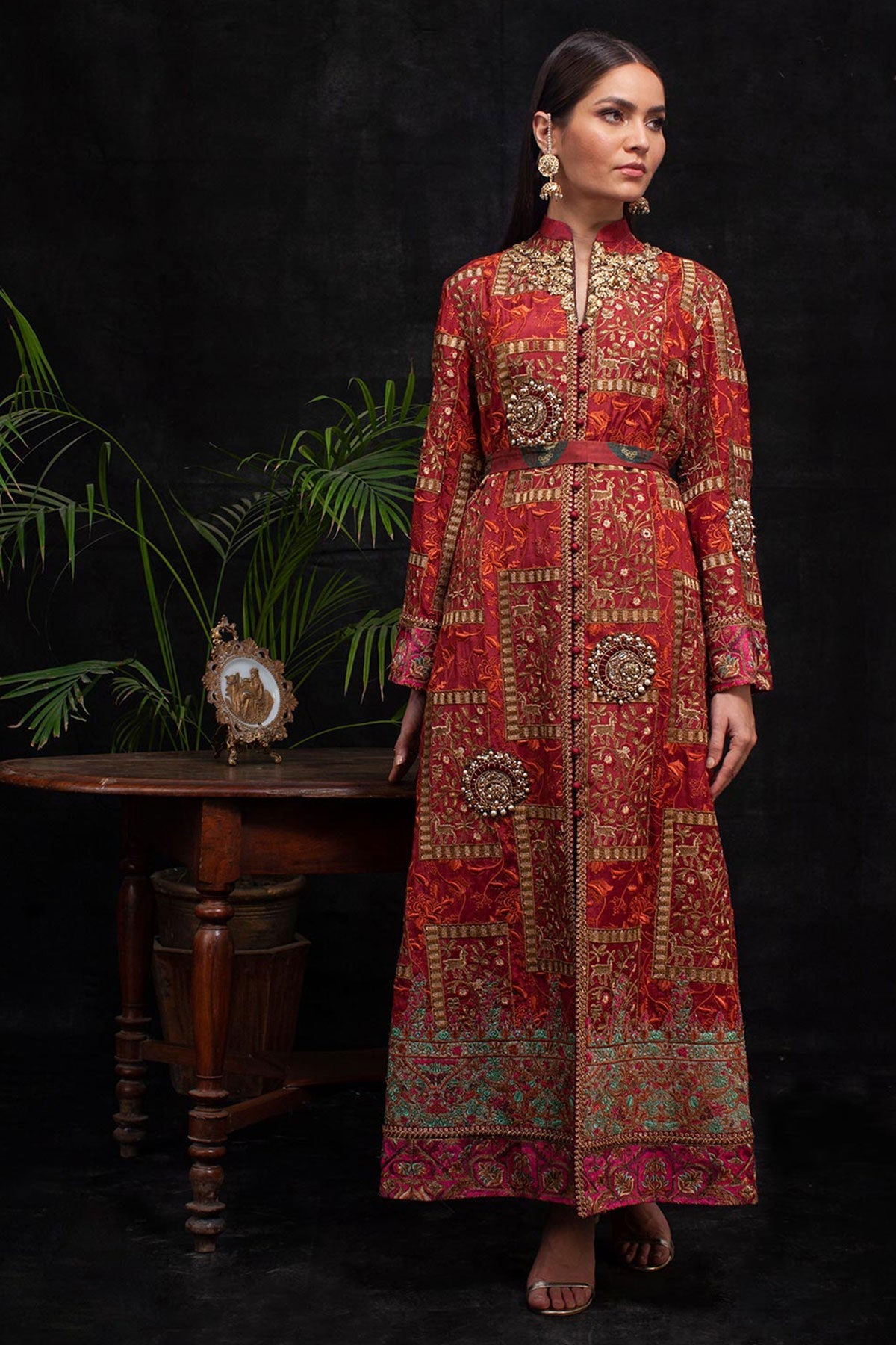 RED BOX LUXURY COAT - Shamaeel Ansari