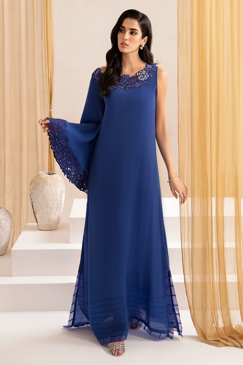 Oceanic Blue Cape - Maysa Vol 2 by Rabia Zahur