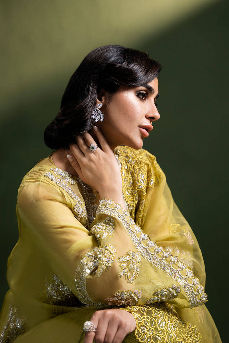 Olive Tuscun - Luna Festive Collection by ZAINAB SALMAN