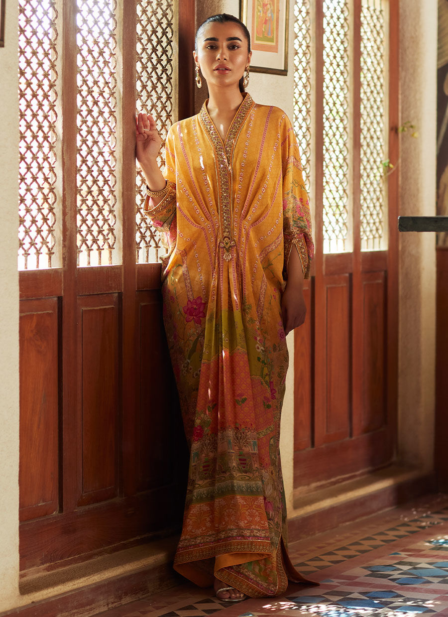 SIMMY SAFFRON KAFTAN - Tim Tim by FTA