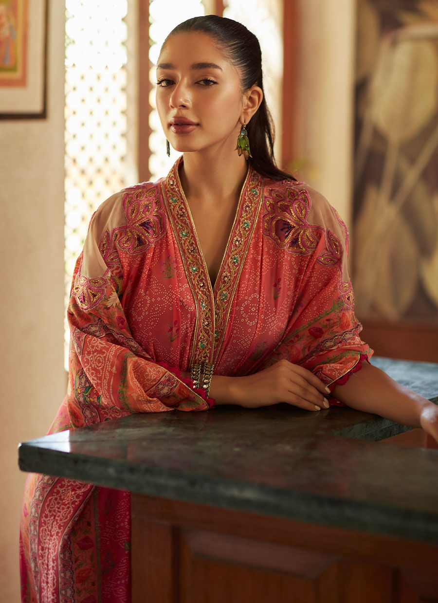 ANANYA CORAL KAFTAN - Tim Tim by FTA