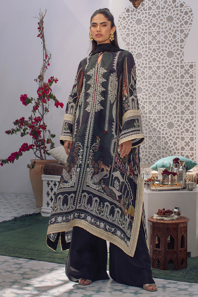 REGAL NOIR EMBROIDERY - Luxury Pret 22 by Ansab Jahangir