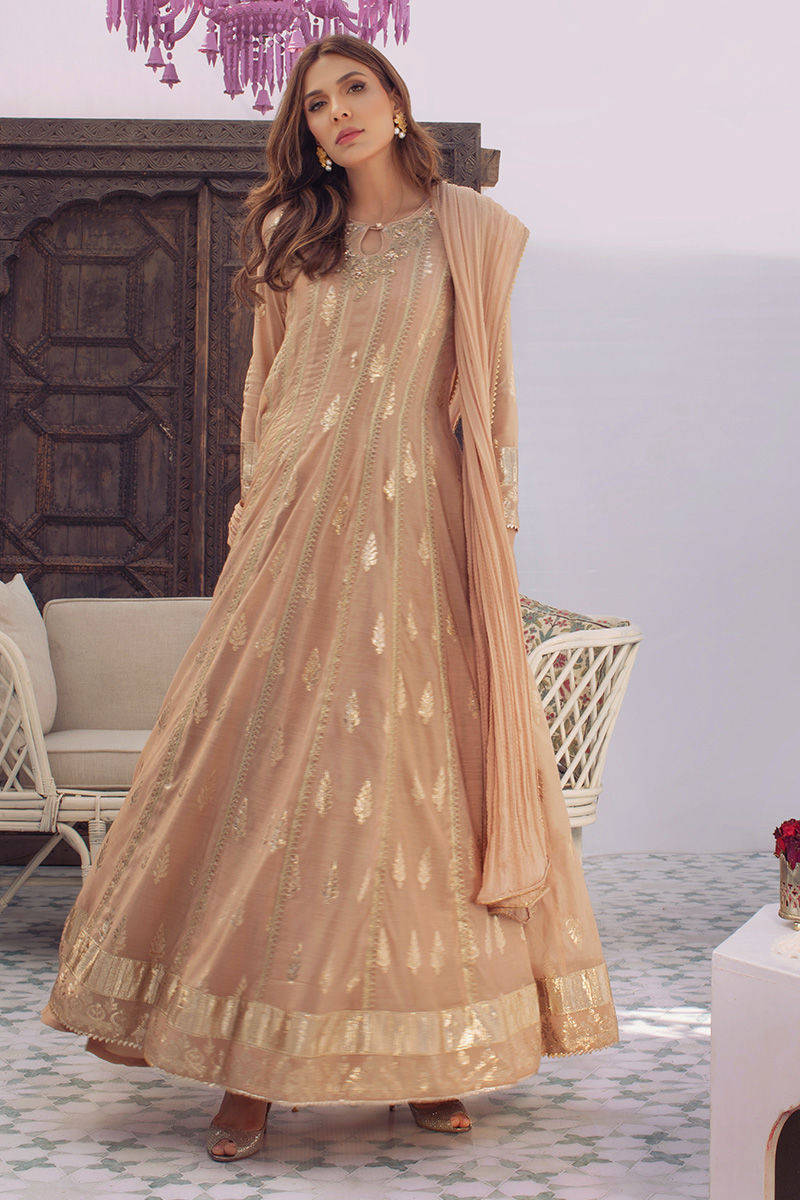 TAUPE KALIDAR - Luxury Pret 22 by Ansab Jahangir