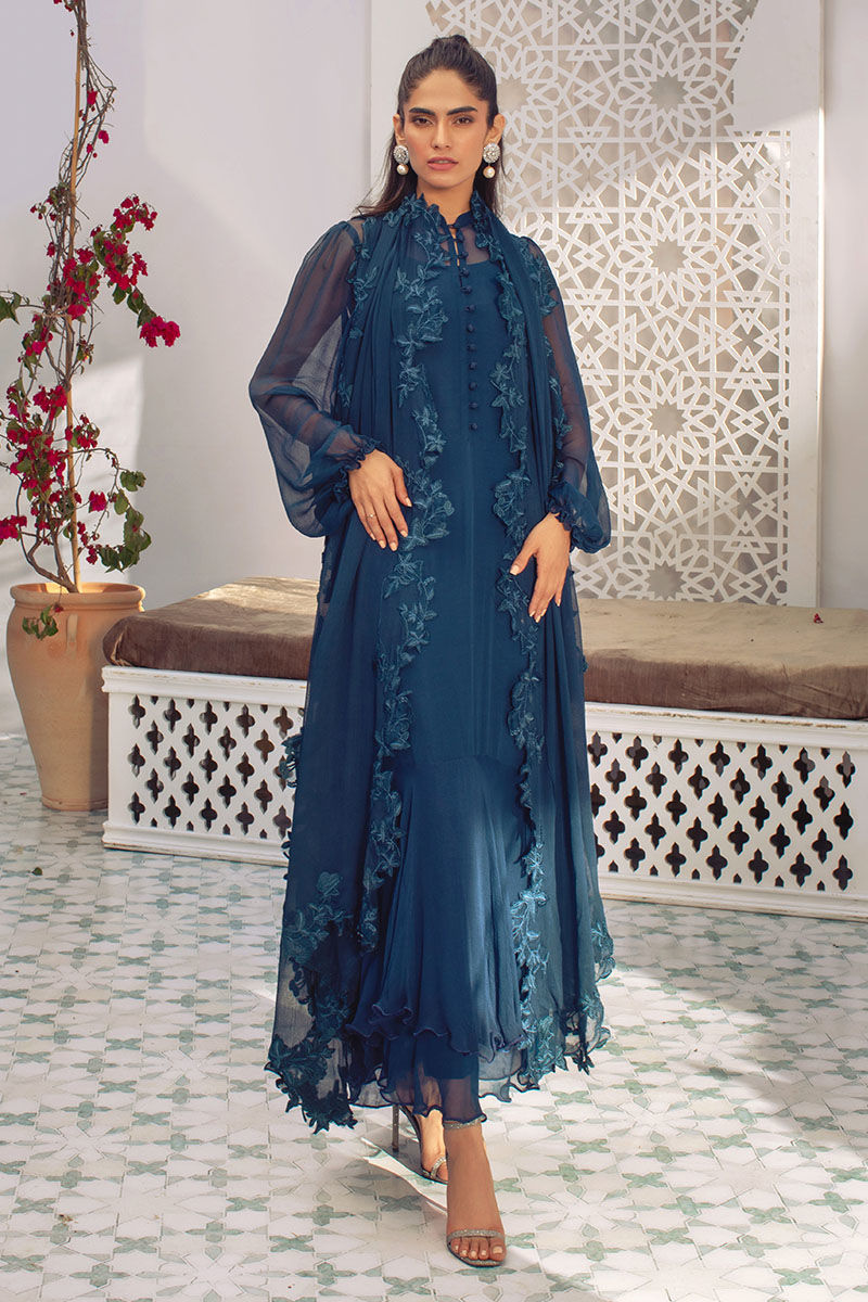 MIDNIGHT BLOSSOM - Luxury Pret 22 by Ansab Jahangir