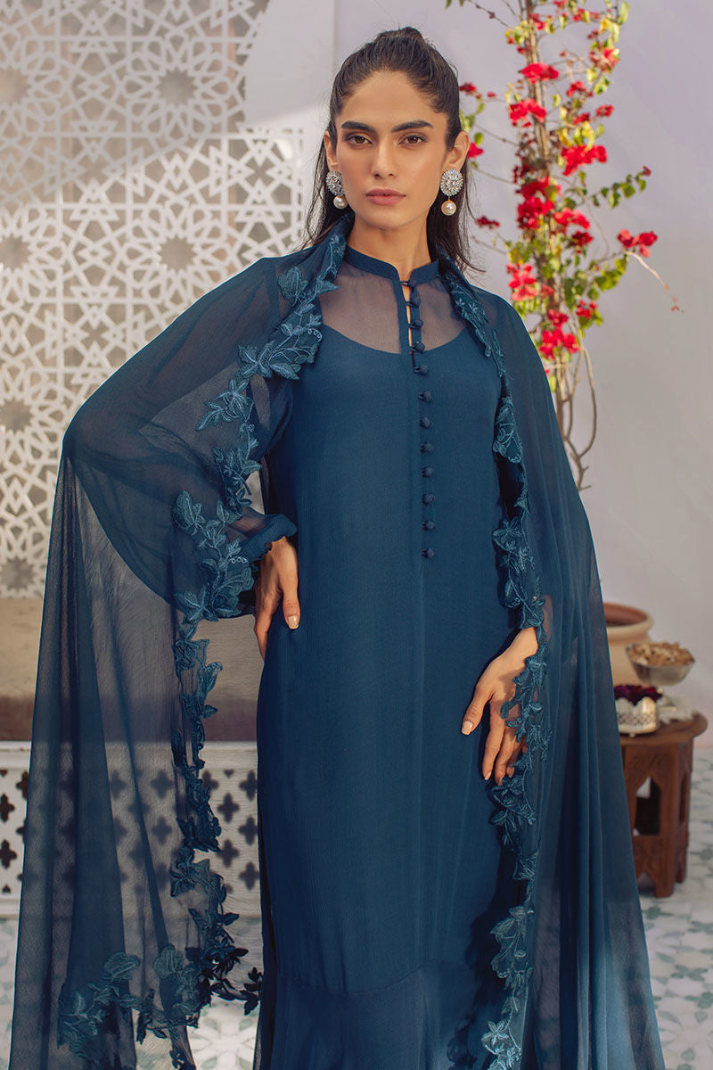 MIDNIGHT BLOSSOM - Luxury Pret 22 by Ansab Jahangir