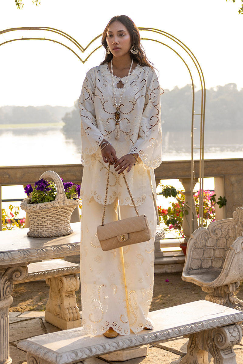 Sunlit Lace Set - Picnic Collection by Farida Hasan