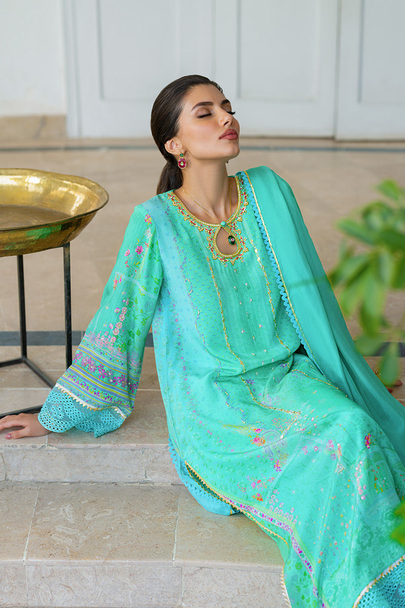 AQUA SERENADE - Luxury Silk'23 by Ansab Jahangir