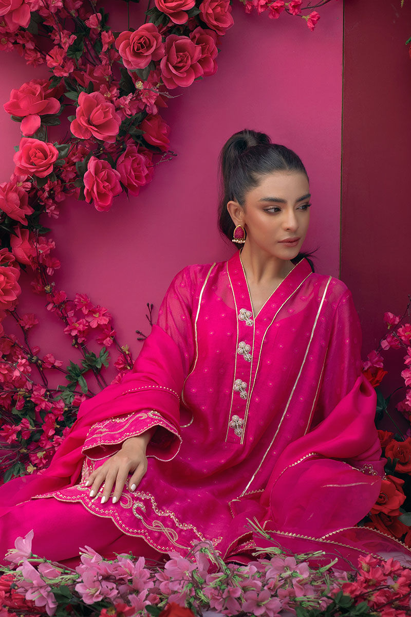 FUCHSIA FANTASY - Eid Festive 23 by Ansab Jahangir