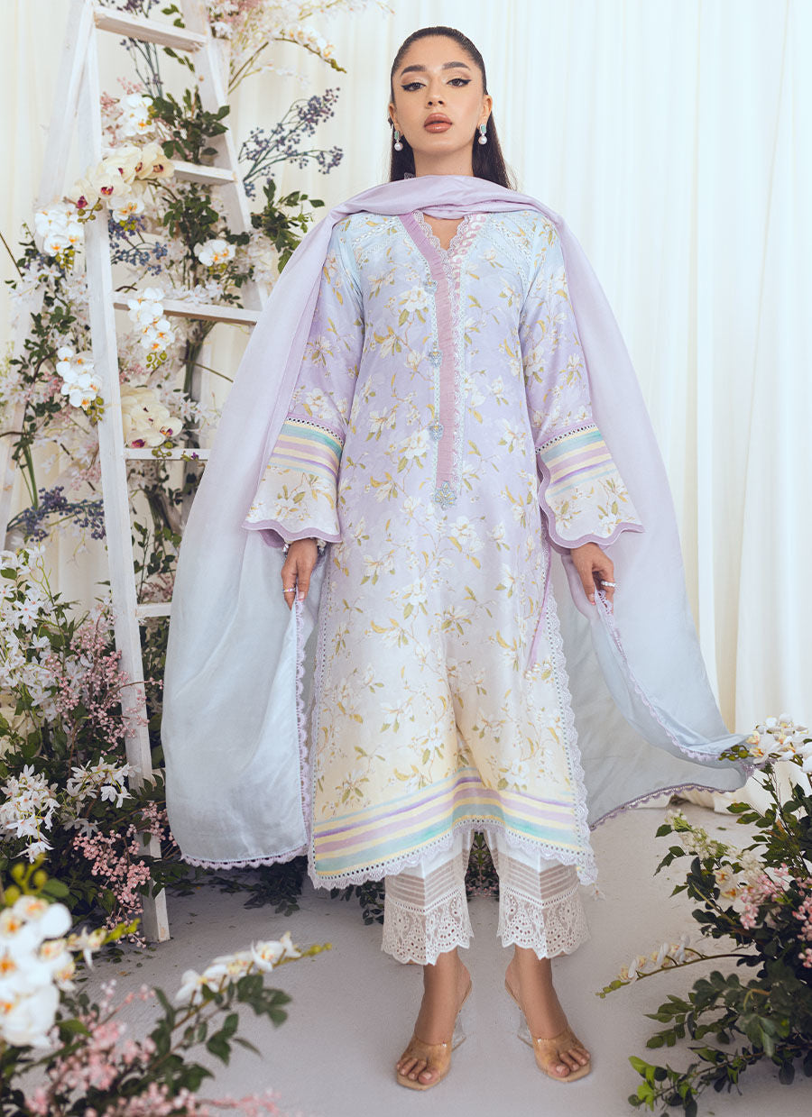 ASPEN OMBRE SILK SHIRT AND DUPATTA - Farah Talib Aziz