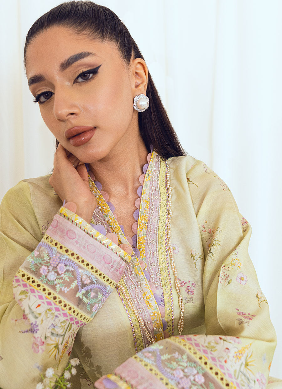 ELAIN KIWI SHIRT AND DUPATTA - Farah Talib Aziz