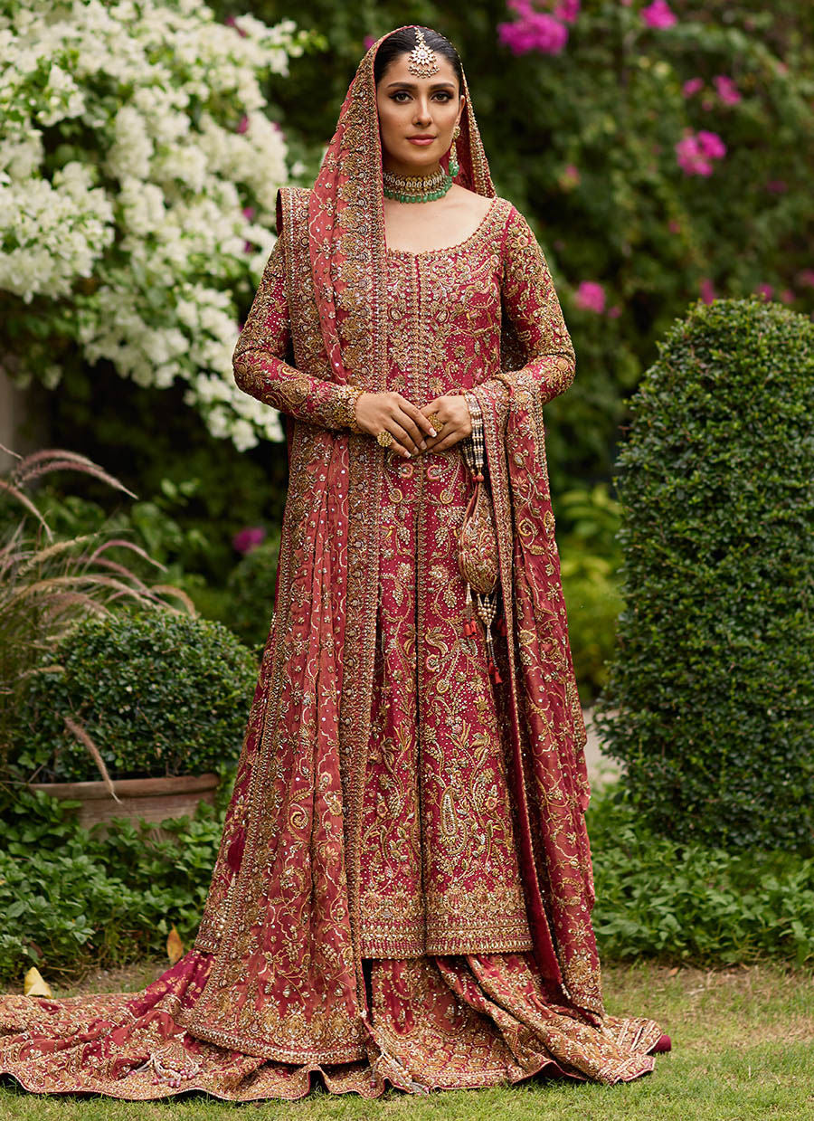 DIL RAS PANELLED FARSHI BRIDAL - Firouzeh Heritage Bridals by Fara Talib Aziz