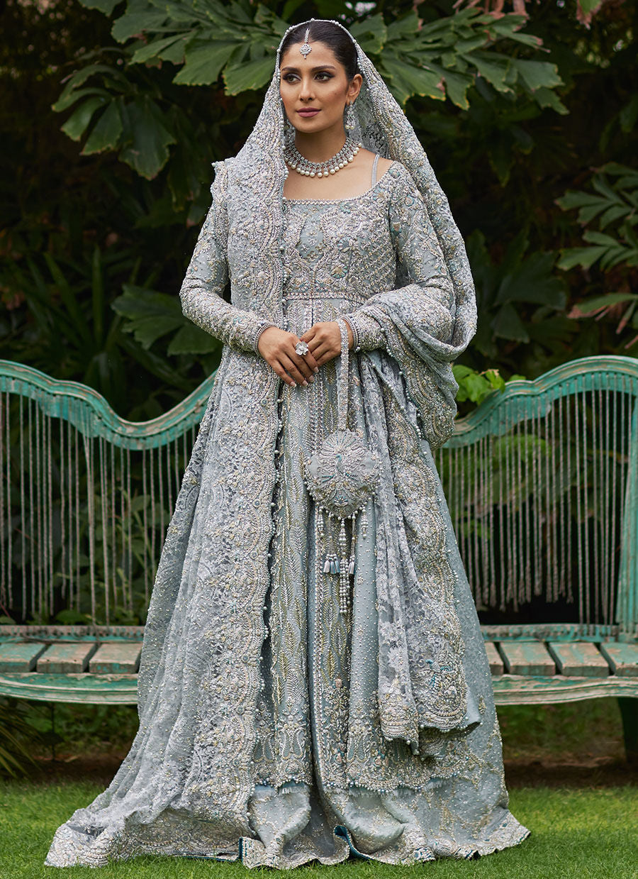 ALEEMA ICE BLUE - Firouzeh Heritage Bridals by Fara Talib Aziz