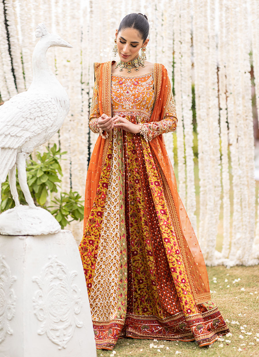 Shanaz Block Print Kalidaar - Azeeta Festive Couture by FTA