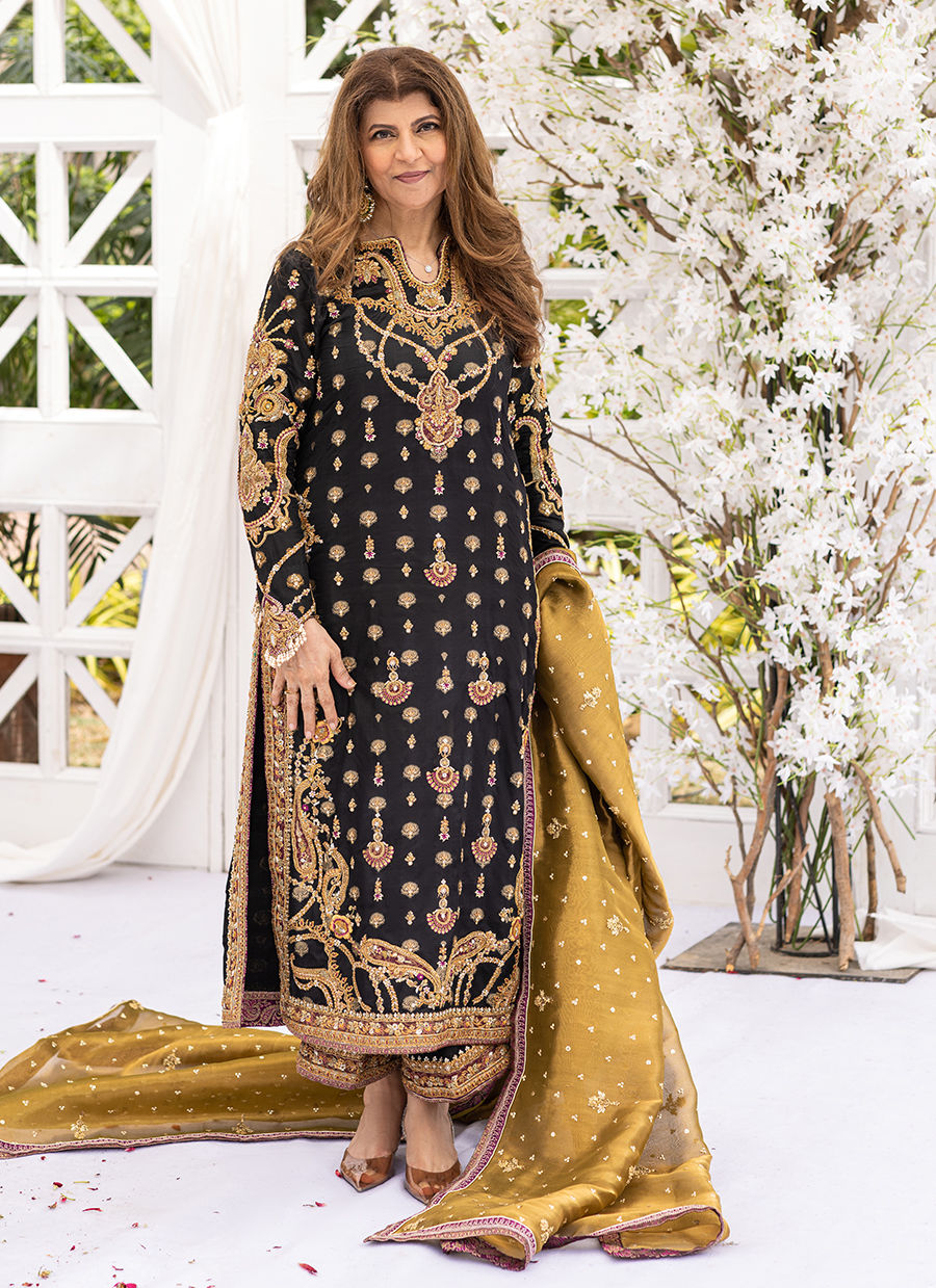 Bita Black Kurta - Azeeta Festive Couture by FTA