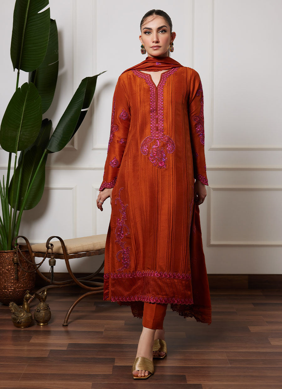 MASIKA SHIRT AND DUPATTA - Lea Autumn Winter'23 by FTA